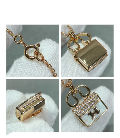 [AuraEcho Jewelry]H CIRCE MOISSANITE PENDANT NECKLACE GOLD