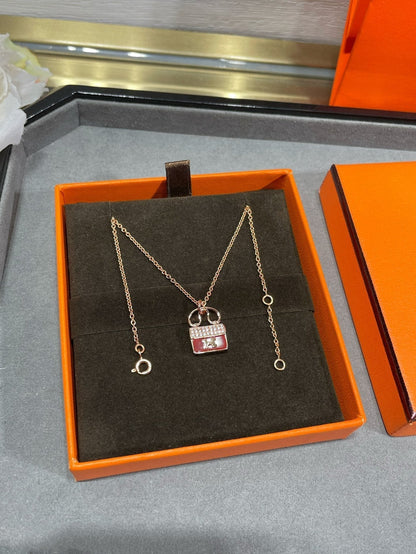 [AuraEcho Jewelry]H CIRCE MOISSANITE PENDANT NECKLACE GOLD
