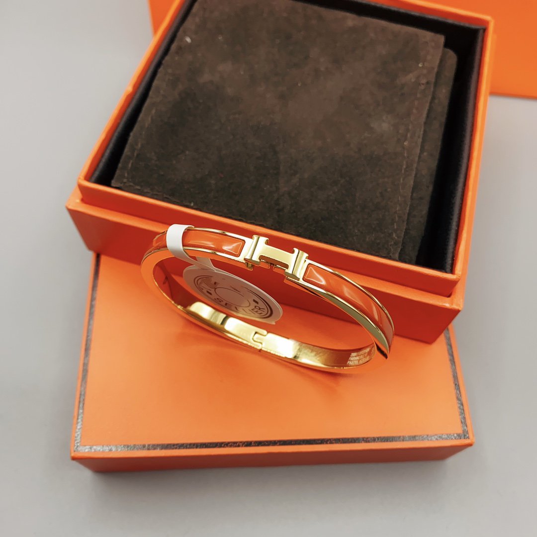 [AuraEcho Jewelry]CLASSIC HM CLIC RED 8MM ENAMEL BRACELET
