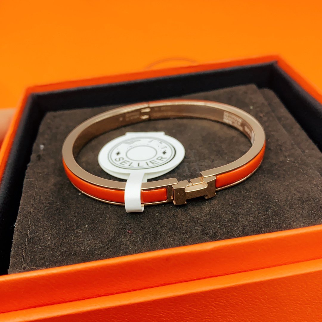 [AuraEcho Jewelry]CLASSIC HM CLIC RED 8MM ENAMEL BRACELET