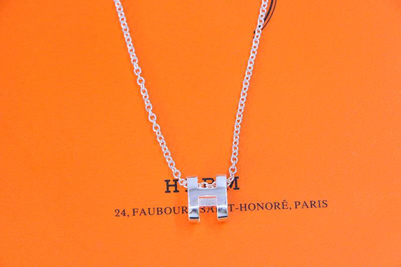 [AuraEcho Jewelry]HM NECKLACE H LETTER OVAL SERIES
