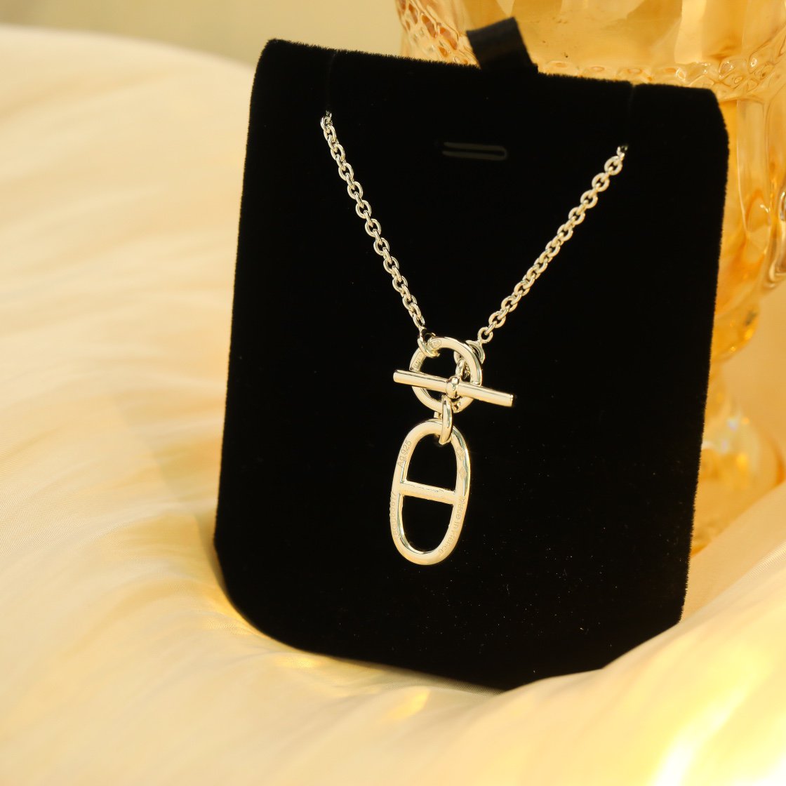 [AuraEcho Jewelry]HM CHAINE D'ANCRE PENDANT NECKLACE STERLING SILVER
