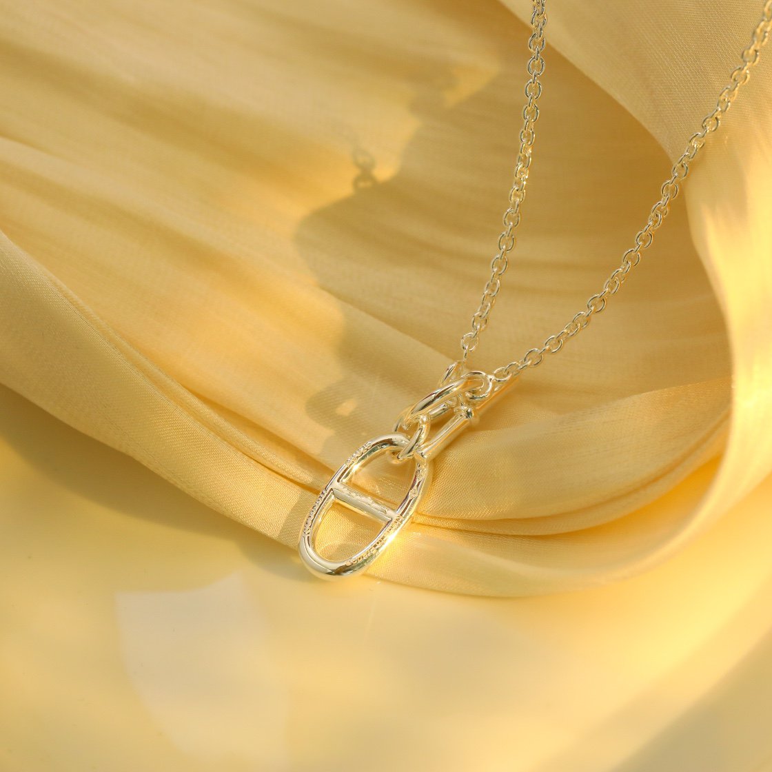 [AuraEcho Jewelry]HM CHAINE D'ANCRE PENDANT NECKLACE STERLING SILVER