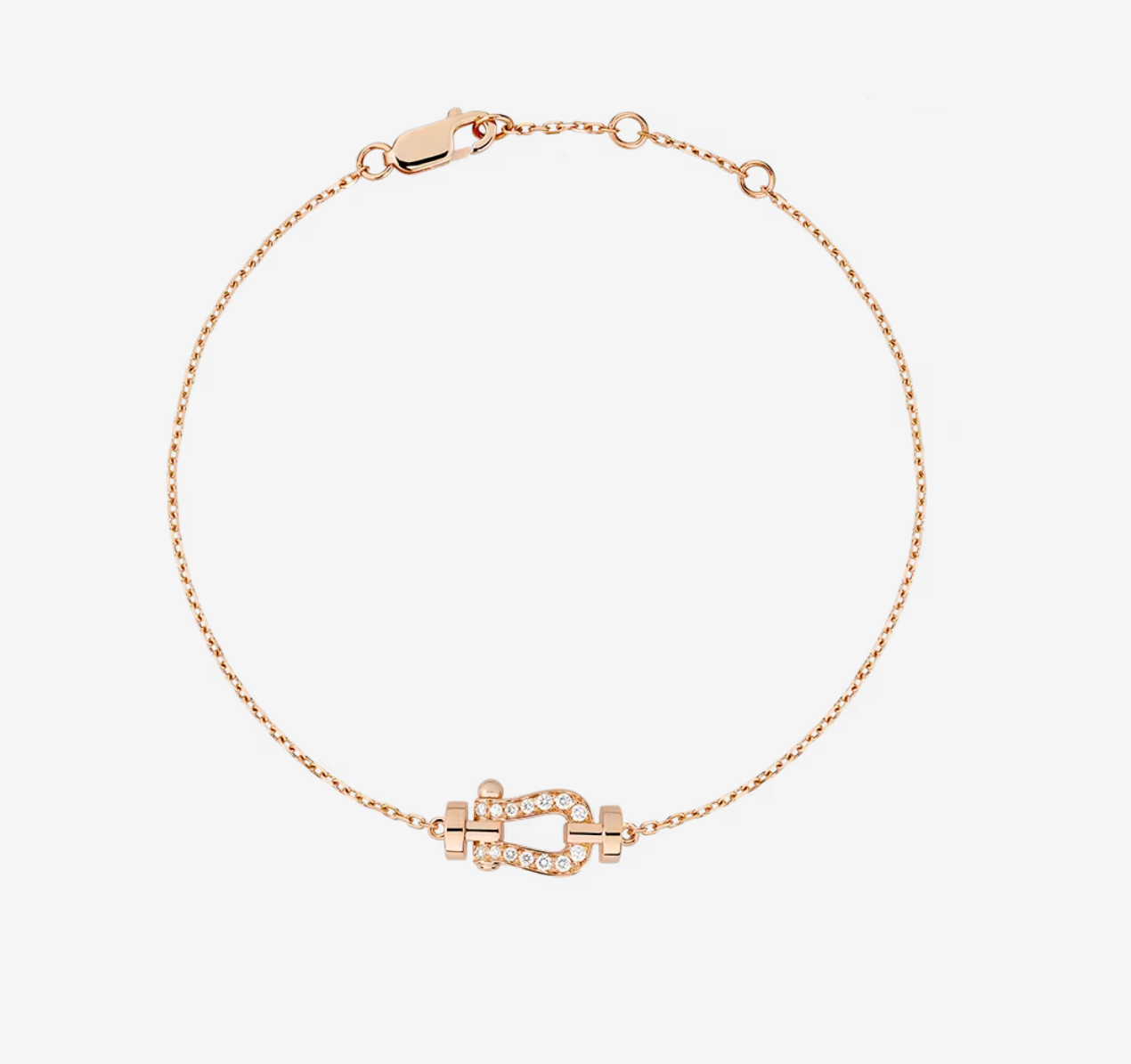 [AuraEcho Jewelry]FORCE 10 FULL DIAMOND BUCKLE CHAIN LINK MINI MODEL