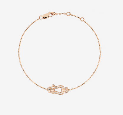 [AuraEcho Jewelry]FORCE 10 FULL DIAMOND BUCKLE CHAIN LINK MINI MODEL