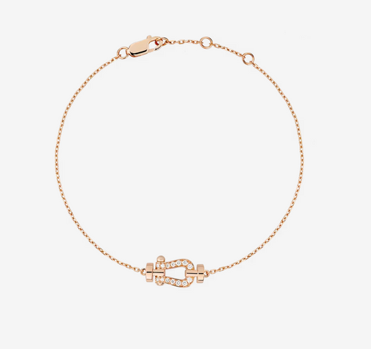 [AuraEcho Jewelry]FORCE 10 FULL DIAMOND BUCKLE CHAIN LINK MINI MODEL