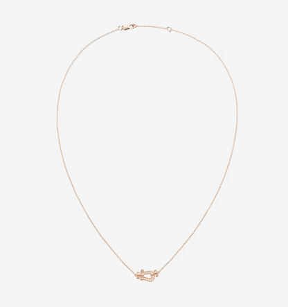 [AuraEcho Jewelry]FORCE 10 DIAMOND PINK GOLD NECKLACE MINI MODEL