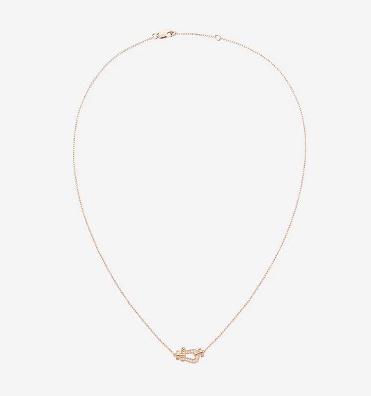[AuraEcho Jewelry]FORCE 10 DIAMOND PINK GOLD NECKLACE MINI MODEL