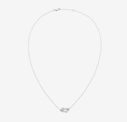 [AuraEcho Jewelry]FORCE 10 DIAMOND SILVER NECKLACE MINI MODEL