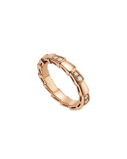 [AuraEcho Jewelry]SERPENTI RING PINK GOLD  3MM