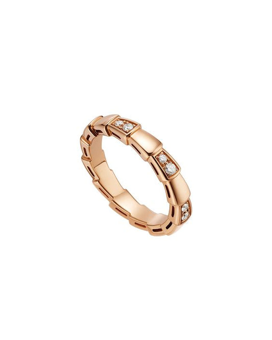 [AuraEcho Jewelry]SERPENTI RING PINK GOLD  3MM