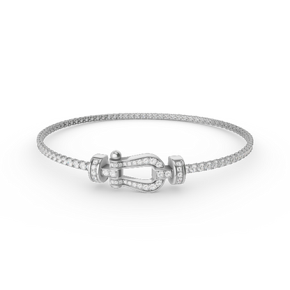 [AuraEcho Jewelry]FORCE  HORSESHOE  DIAMOND TENNIS BRACELET