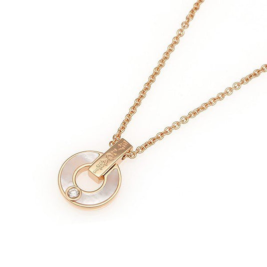 [AuraEcho Jewelry]GARI NECKLACE PINK GOLD MOP