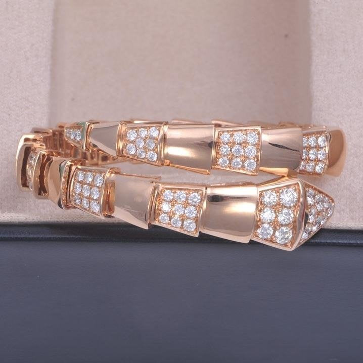 [AuraEcho Jewelry]SERPENTI BRACELET PINK GOLD DIAMOND