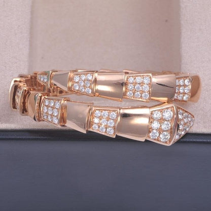 [AuraEcho Jewelry]SERPENTI BRACELET PINK GOLD DIAMOND