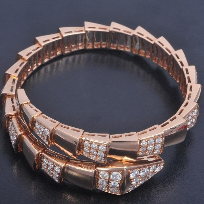 [AuraEcho Jewelry]SERPENTI BRACELET PINK GOLD DIAMOND