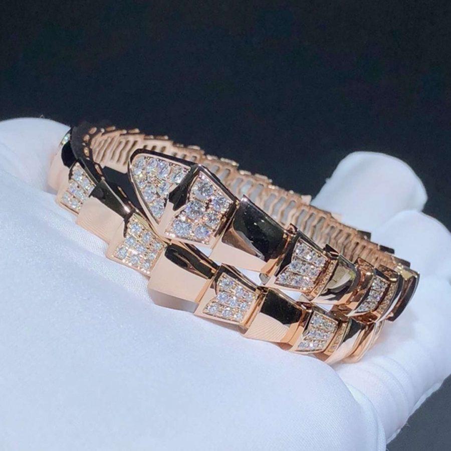 [AuraEcho Jewelry]SERPENTI BRACELET PINK GOLD DIAMOND