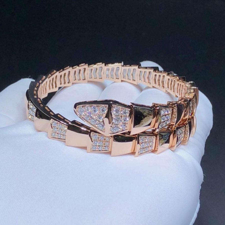 [AuraEcho Jewelry]SERPENTI BRACELET PINK GOLD DIAMOND
