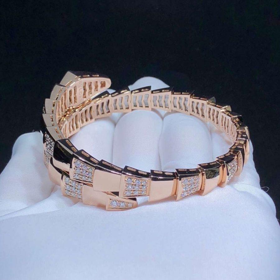[AuraEcho Jewelry]SERPENTI BRACELET PINK GOLD DIAMOND