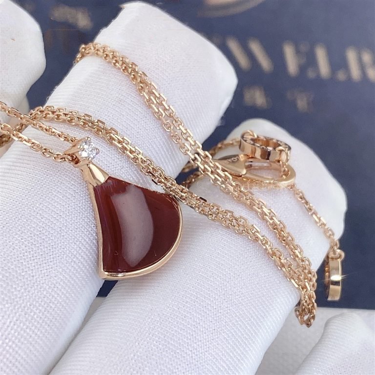 [AuraEcho Jewelry]DREAM NECKLACE CARNELIAN 1 DIAMOND