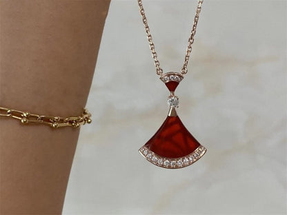 [AuraEcho Jewelry]DREAM NECKLACE CARNELIAN DIAMOND