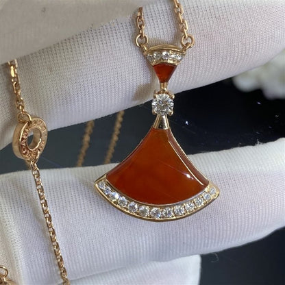 [AuraEcho Jewelry]DREAM NECKLACE CARNELIAN DIAMOND