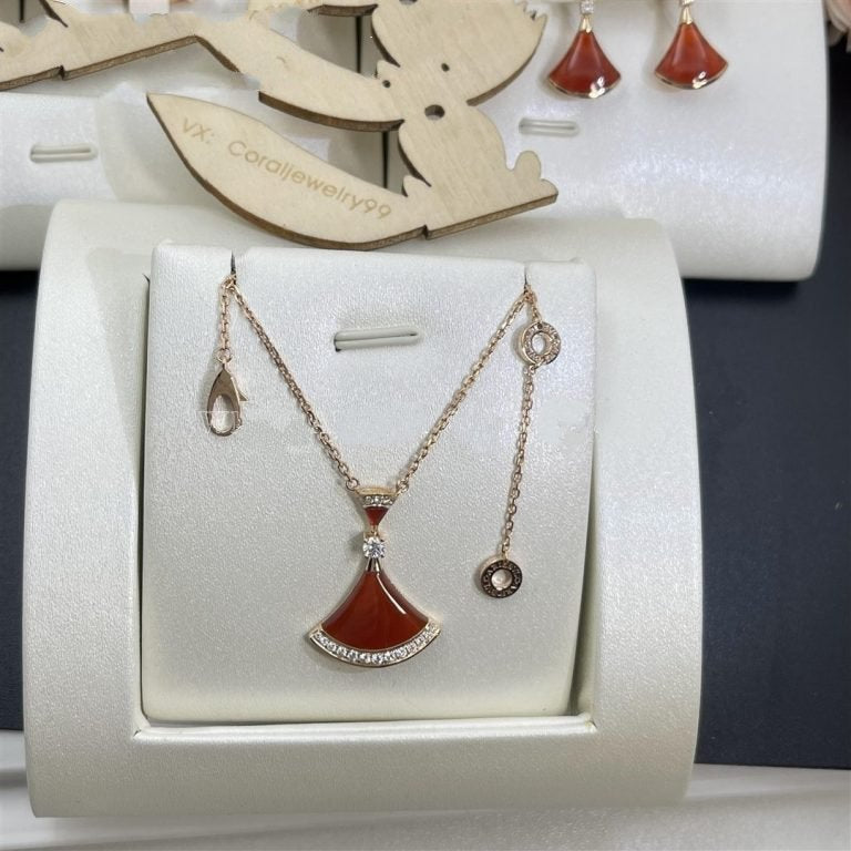 [AuraEcho Jewelry]DREAM NECKLACE CARNELIAN DIAMOND