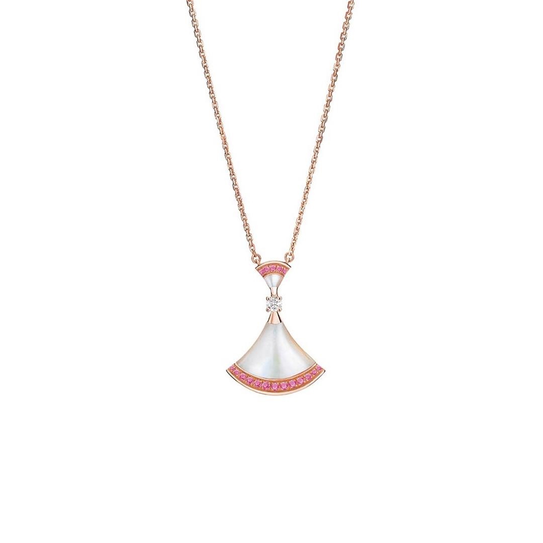 [AuraEcho Jewelry]DREAM NECKLACE MOP PINK DIAMOND