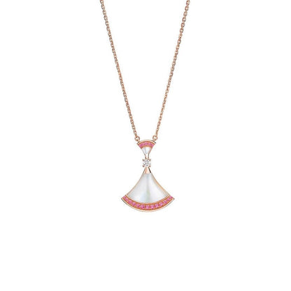 [AuraEcho Jewelry]DREAM NECKLACE MOP PINK DIAMOND