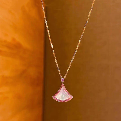 [AuraEcho Jewelry]DREAM NECKLACE MOP DIAMOND PINK