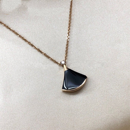 [AuraEcho Jewelry]DREAM NECKLACE ONYX 1 DIAMOND
