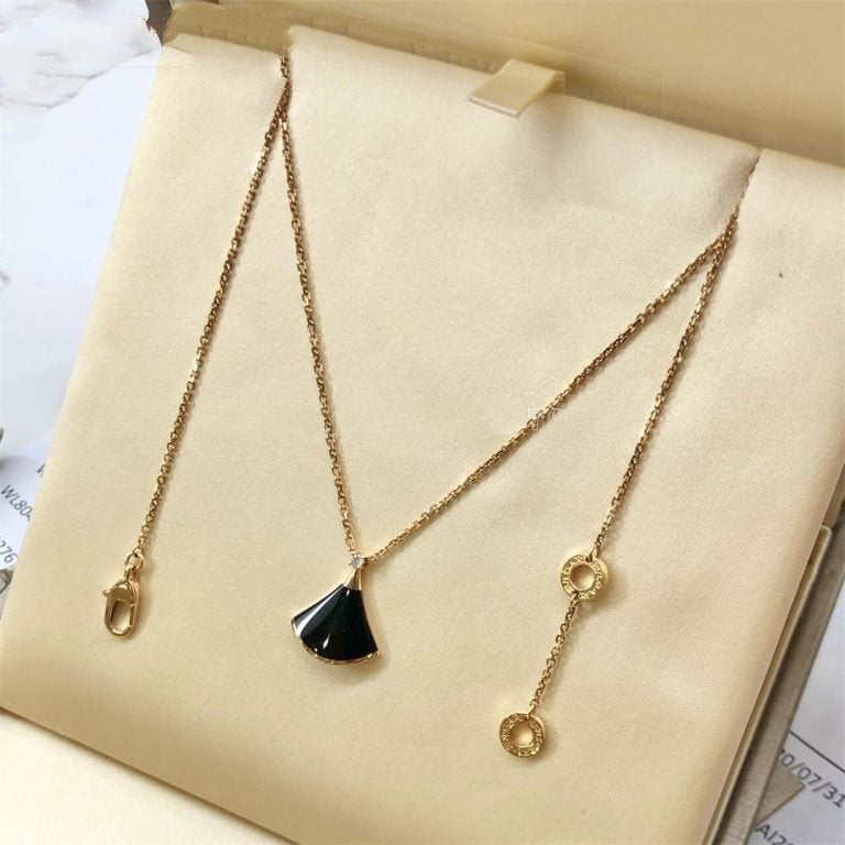 [AuraEcho Jewelry]DREAM NECKLACE ONYX 1 DIAMOND