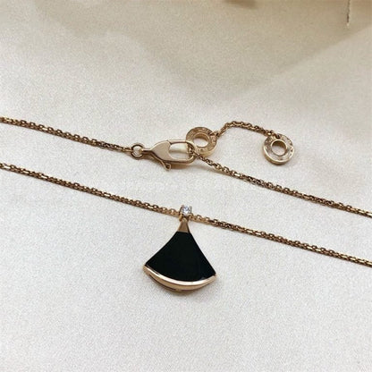 [AuraEcho Jewelry]DREAM NECKLACE ONYX 1 DIAMOND