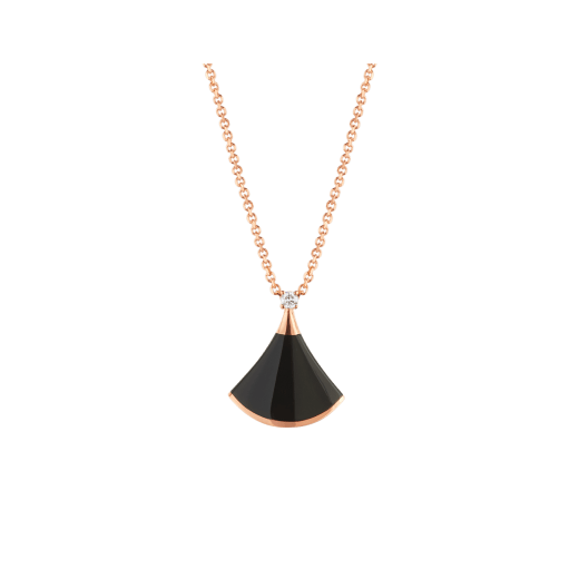 [AuraEcho Jewelry]DREAM NECKLACE ONYX 1 DIAMOND