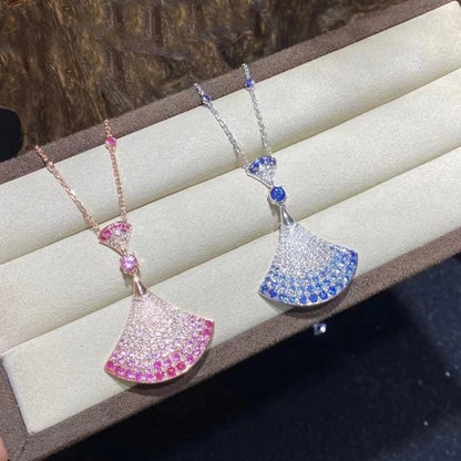 [AuraEcho Jewelry]DREAM NECKLACE AGATE SILVER DIAMOND