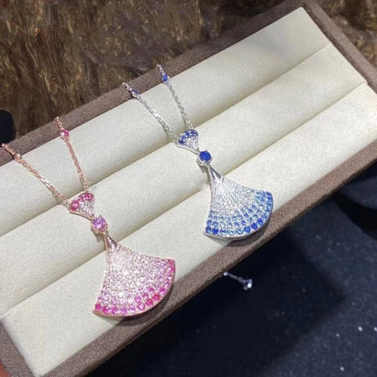 [AuraEcho Jewelry]DREAM NECKLACE AGATE SILVER DIAMOND
