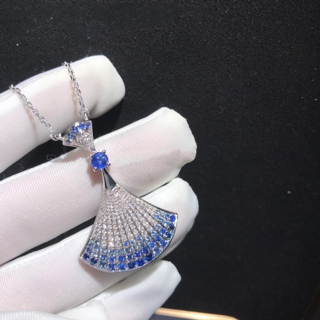 [AuraEcho Jewelry]DREAM NECKLACE AGATE SILVER DIAMOND