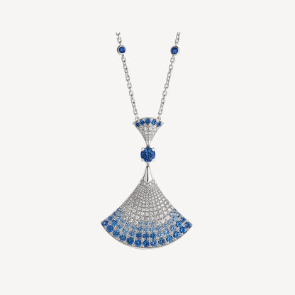 [AuraEcho Jewelry]DREAM NECKLACE AGATE SILVER DIAMOND