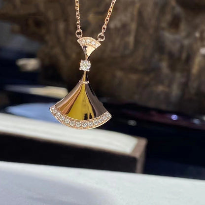 [AuraEcho Jewelry]DREAM NECKLACE PINK GOLD DIAMOND