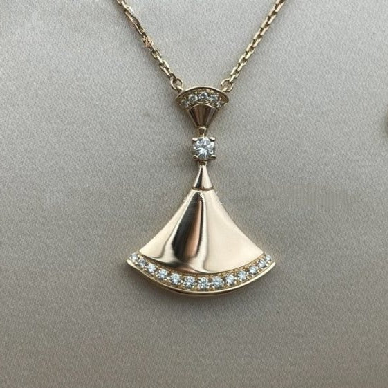 [AuraEcho Jewelry]DREAM NECKLACE PINK GOLD DIAMOND
