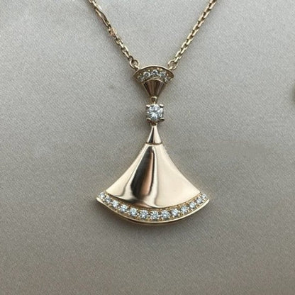 [AuraEcho Jewelry]DREAM NECKLACE PINK GOLD DIAMOND