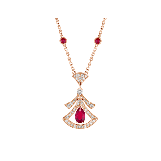 [AuraEcho Jewelry]DREAM NECKLACE CARNELIAN DIAMOND PINK GOLD