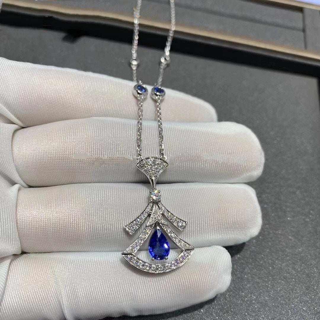 [AuraEcho Jewelry]DREAM NECKLACE AGATE DIAMOND SILVER
