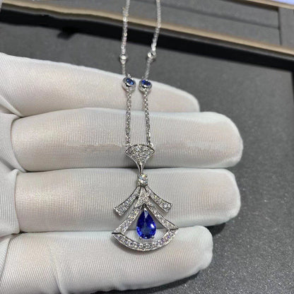 [AuraEcho Jewelry]DREAM NECKLACE AGATE DIAMOND SILVER