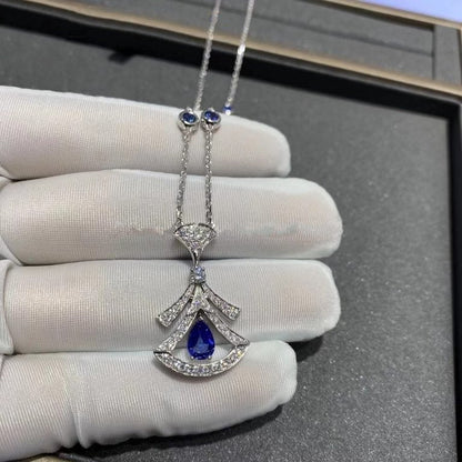 [AuraEcho Jewelry]DREAM NECKLACE AGATE DIAMOND SILVER