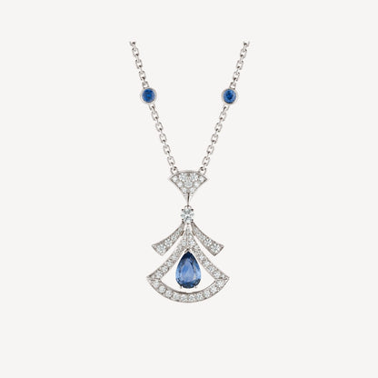 [AuraEcho Jewelry]DREAM NECKLACE AGATE DIAMOND SILVER