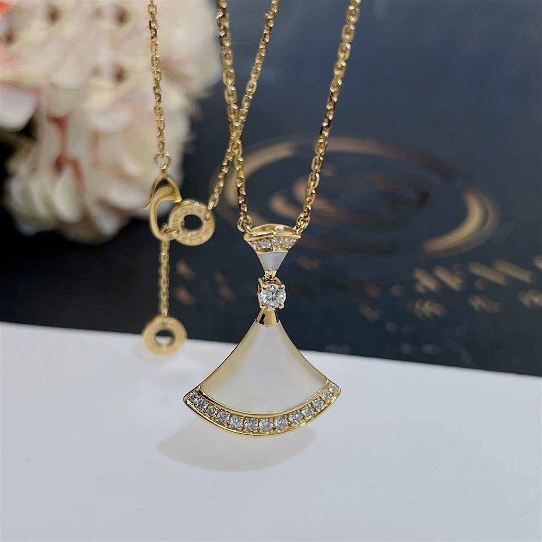 [AuraEcho Jewelry]DREAM NECKLACE MOP GOLD DIAMOND