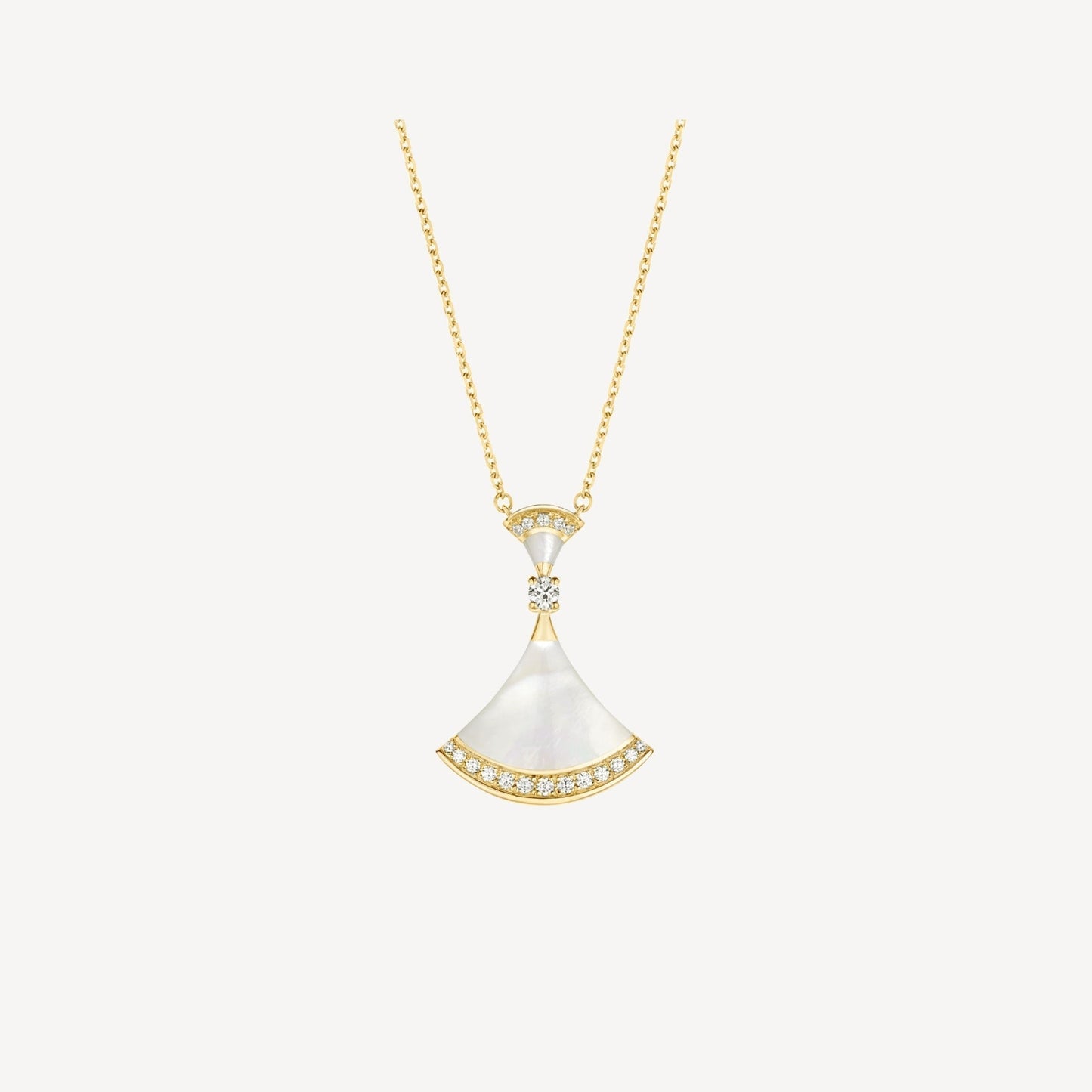 [AuraEcho Jewelry]DREAM NECKLACE MOP GOLD DIAMOND