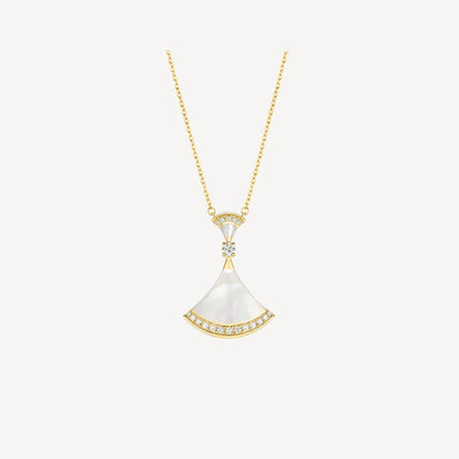 [AuraEcho Jewelry]DREAM NECKLACE MOP GOLD DIAMOND