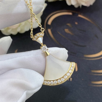 [AuraEcho Jewelry]DREAM NECKLACE MOP GOLD DIAMOND